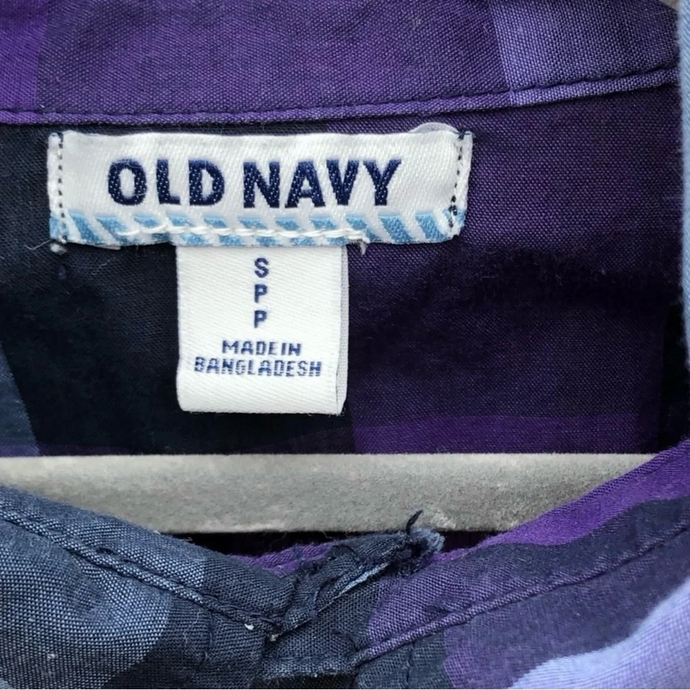 Old Navy purple plaid